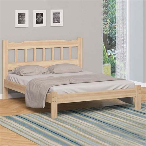 Cama De Casal Queen Crua Madeira Pérola Nemargi Leroy Merlin