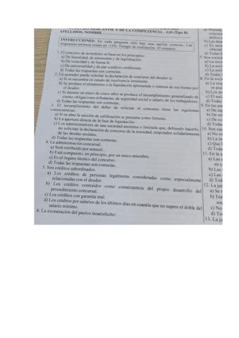 Examen Derecho Mercantil Ordinario Pdf