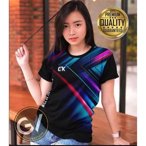 Jual SUPER KING SPORT COD Baju Olahraga Printing Cewek Badminton