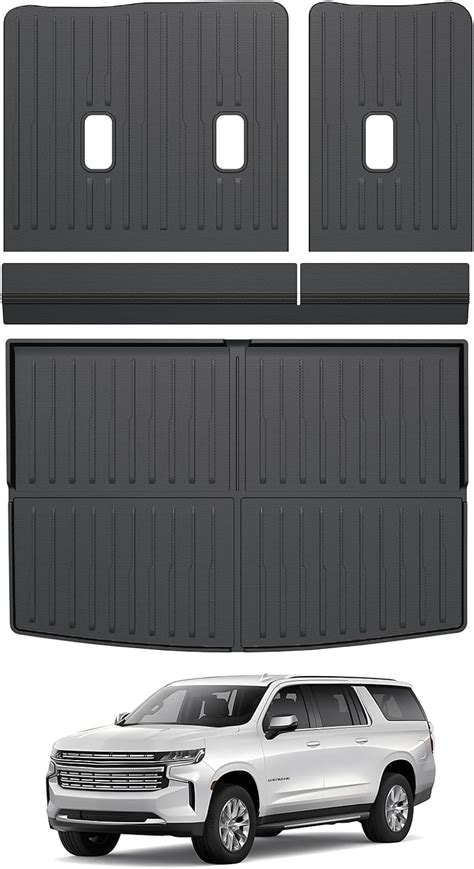 Caresa Cargo Liner Seat Back Covers For 2021 2023 Chevy Chevrolet Suburban Gmc Yukon