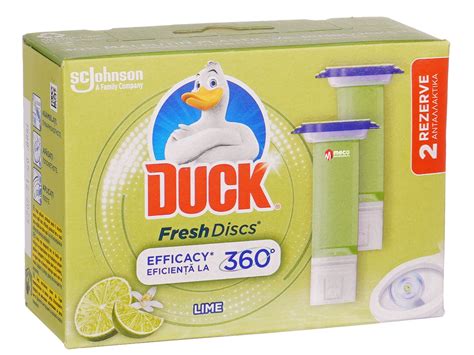 Rezerve Odorizant Wc Duck Fresh Discs Lime Mertecom Ro