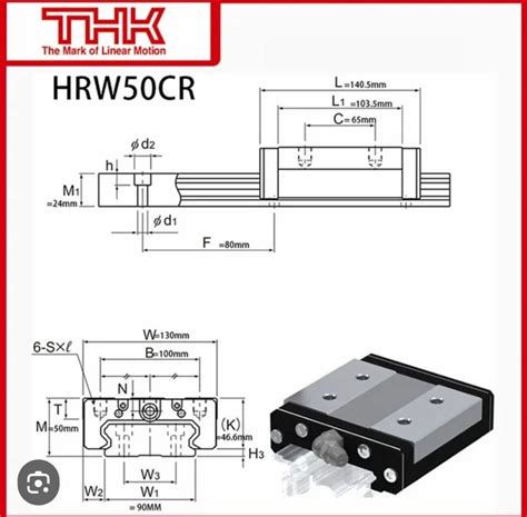 Stainless Steel Thk Wide Linear Guide Hrw For Industrial At Rs