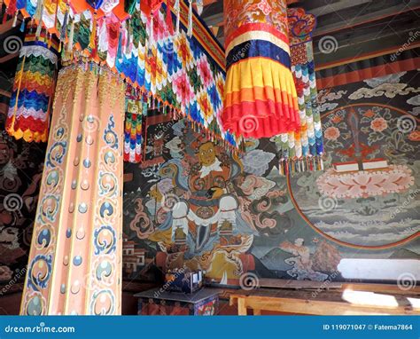 Interior of Simtokha Dzong in Bhutan Editorial Photography - Image of ...