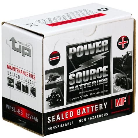 WP5L BS Power Source Sealed AGM Motorcycle Battery For YTX5L BS YT5L