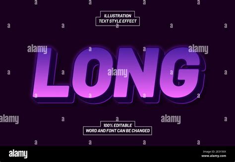 long text style effect stock vector image art alamy