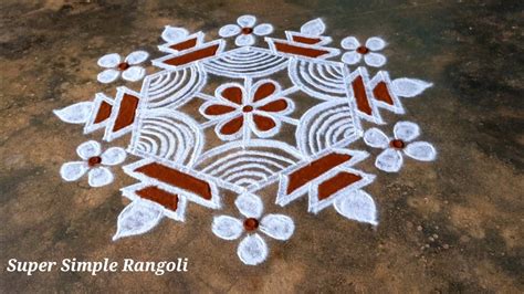 Beautiful Padi Kollam 53 Easy Rangoli For Beginner S Pandaga