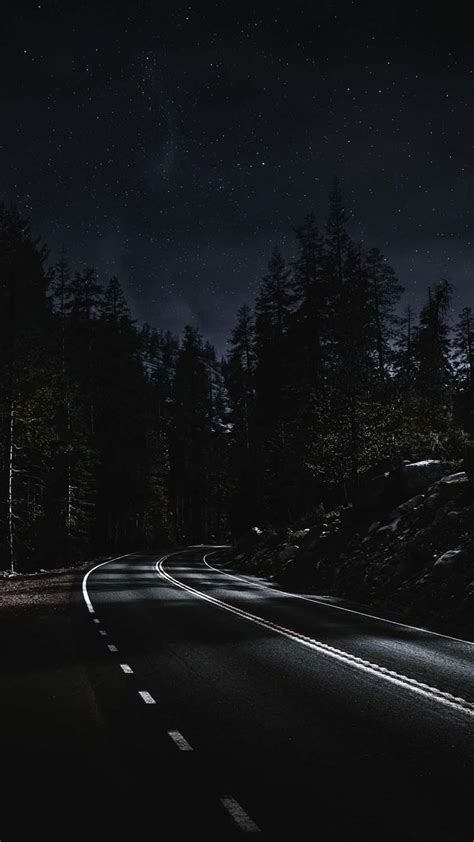 Dark Forest Road Wallpaper