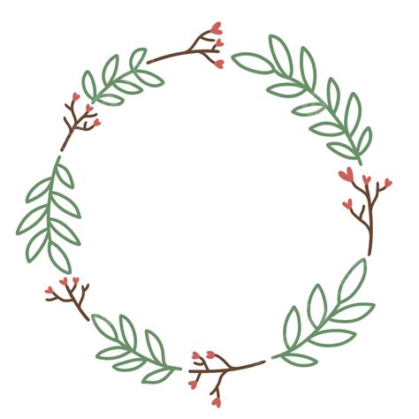 Flower Wreath Frame Flower Drawing Wreath Drawing Frame Drawing Png