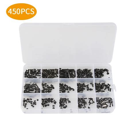 300 450pcs M2 M2 5 M3 KM Screw Fastening Flat Head Phillips Screws