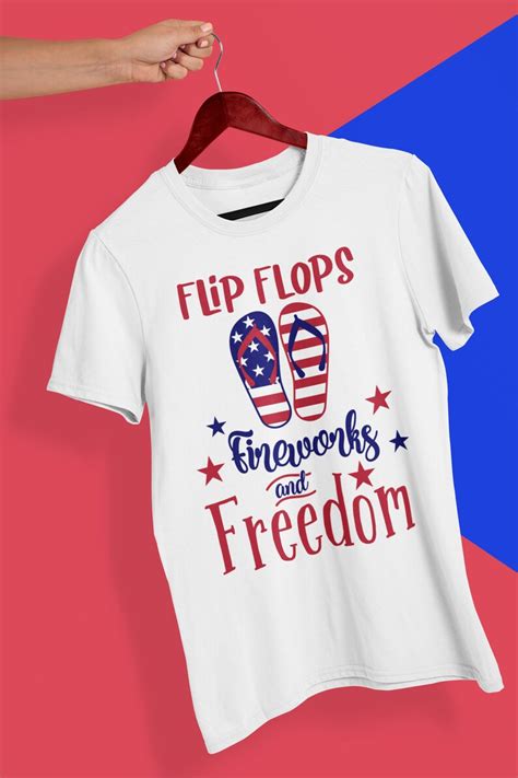 Flip Flops Fireworks And Freedom Svg Fourth Of July Svg Etsy