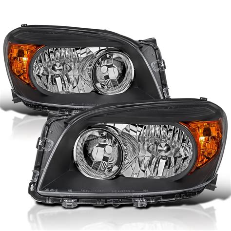 Spec D Tuning Black Housing Clear Lens Headlights Compatible With 2006