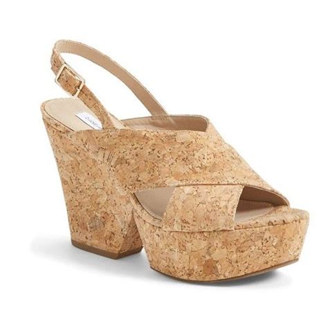 Diane Von Furstenberg Liberty Demi Wedge Sandal 4 Heel Mid Heel