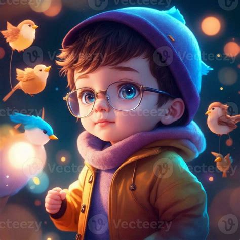 Very Detailed Cute Kid Boy Ai Generated 25470105 Stock Photo At Vecteezy