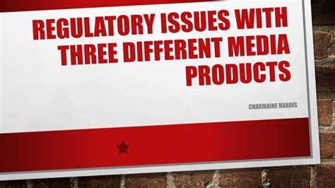 regulatory issues pptx