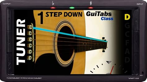 Guitar Tuner Step Down Acoustic Guitar D Standard D G C F