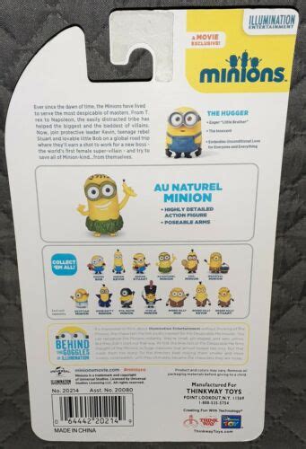 Despicable Me 3 Minions AU Naturel Minion Naked Leaf Figure Poseable