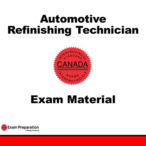 Automotive Refinishing Technician Exam Material