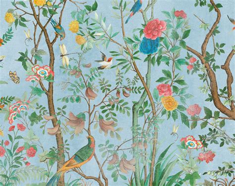 Gucci Ss16 Tian Collection Floral Wallpaper Flower Art Chinoiserie