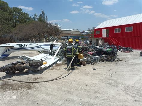 La Jornada Se Desploma Avioneta En Atizap N Edomex Hay Tres Heridos