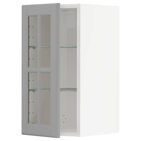 Metod Wall Cabinet W Shelves Glass Door Ikea