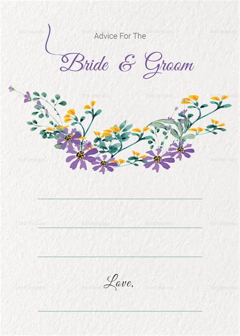 Marriage Advice Cards Templates Midi