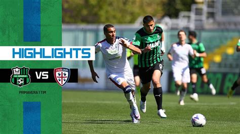 Primavera Tim Sassuolo Cagliari Youtube