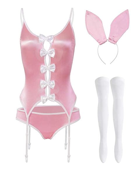 XSPICE Easter Bunny Costume Women Rabbit Lingerie Cosplay With Bunny