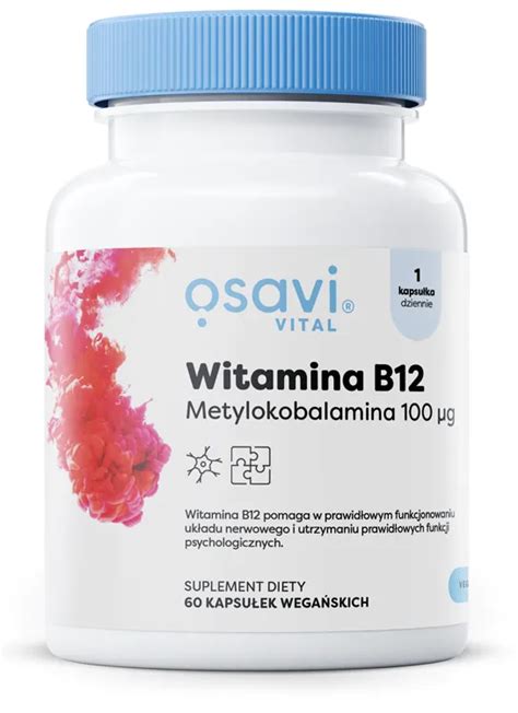 Osavi Witamina B12 Metylokobalamina 100 μg 60 vkaps Shaman pl