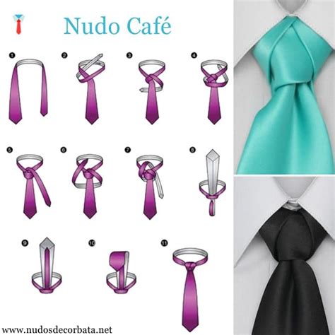 Nudo De Corbata Caf V Deo E Infograf Apaso A Paso Cool Tie Knots