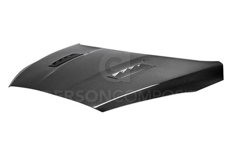 Anderson Composites AC HD16FDFO RS RS Style Gloss Carbon Fiber Hood