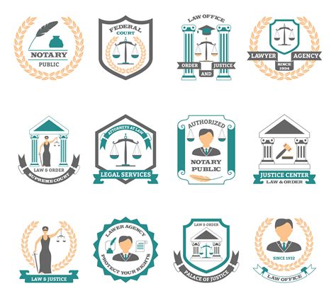 Lawyer Logo Set 465922 Vector Art at Vecteezy