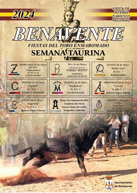 Cartel Completo De La Semana Taurina En Las Fiestas Del Toro Enmaromado