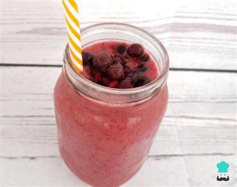 Smoothie De Frutos Rojos Y Pl Tano Mega Antioxidante Y Nutritivo