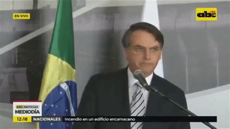 Bolsonaro Homenageia Ditador Do Paraguai Youtube