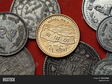 Coins Nepal Map Nepal Image And Photo Free Trial Bigstock
