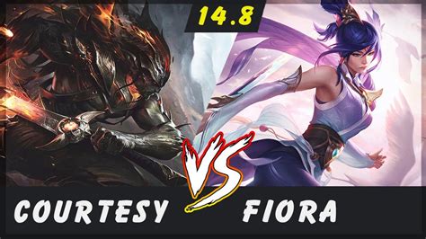 Courtesy Yasuo Vs Fiora TOP Patch 14 8 Yasuo Gameplay YouTube