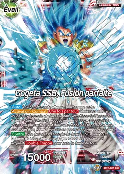 BT6 001 UC Son Goku Et Vegeta Gogeta SSB Fusion Parfaite