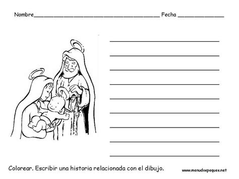 Ficha Infantil Navidad Escribir Una Historia