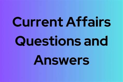 How To Solve Current Affairs 2023 Questions And Answers