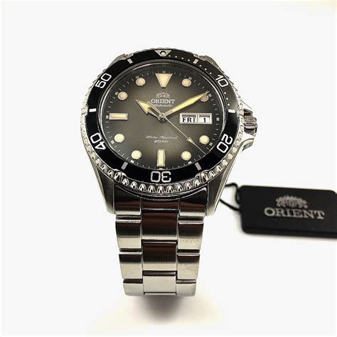 Men's Orient Mako Kamasu Diver's Automatic Day-Date Watch RA-AA0810N19B