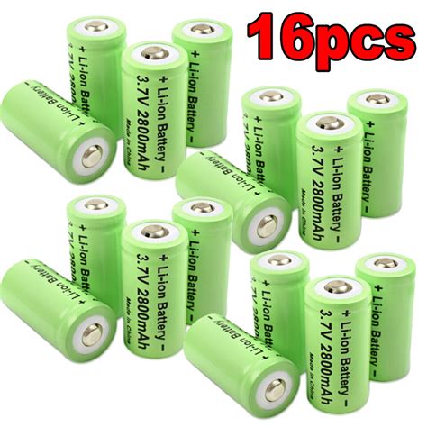 Lot 2800mAh CR123A CR17345 Lithium Li Ion 3 7V Rechargeable Battery USB