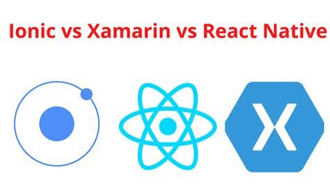 Ionic Vs Xamarin Vs React Native Which One To Choose For Mobile App