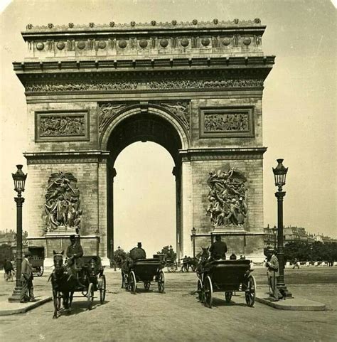 Arc De Triomphe Old Paris Paris City Francia Paris