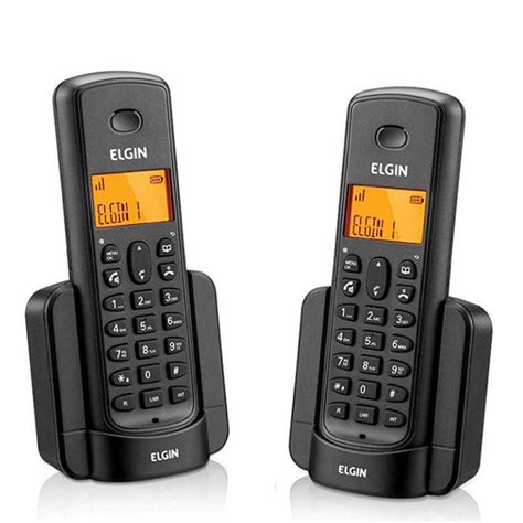 Telefone Sem Fio Elgin TSF8002 1 Ramal Identificador De Chamada