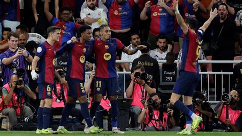 Supercoupe dEspagne le Barça humilie le Real Madrid et remporte le