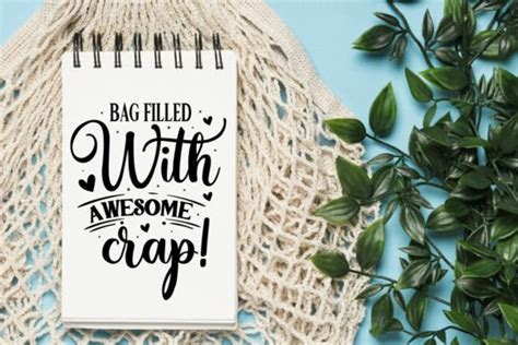 Bag Filled With Awesome Crap Svg Graphic By GatewayDesign Creative