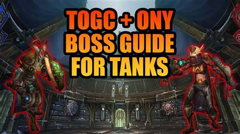 Togc Onyxia Boss Guide For Tanks Wotlk Classic Youtube