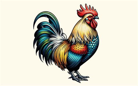 Rooster Tattoo Meanings Courage And Honesty