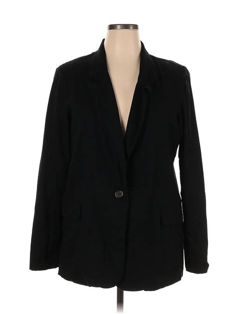 And Now This Solid Black Blazer Size Xl 65 Off Thredup