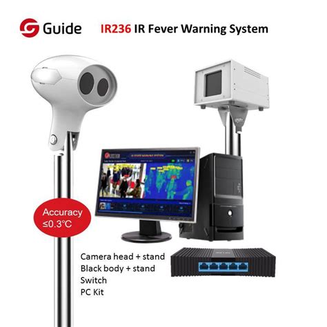 Automated Guide Ir Ir Fever Screening Camera System With C And